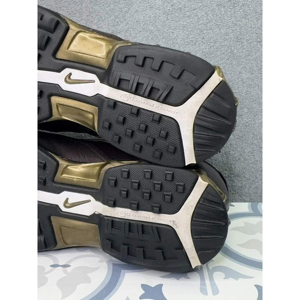 NIKE GOLF Zoom Air‎ Tour Premium Shoes Men's Size 10 379216-272 Brown Leather